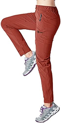 donhobo Damen Outdoor Wanderhose Quick Dry Campinghose Ultraleichter Verschleissfester UV-Schutz Atm