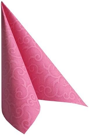 250 Servietten "ROYAL Collection" 1/4-Falz 40 cm x 40 cm fuchsia "Casali" 84886 Papstar Premium stof