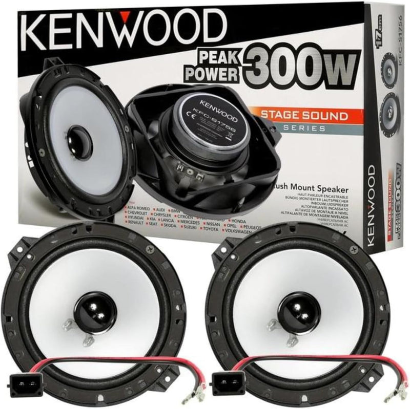 Kenwood KFC-S1756 Doppelkonus-Lautsprecher, 170 mm schwarz