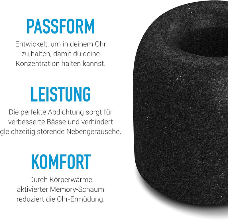 Comply T-400 Isolation 3 Ohradapter - Grösse M (Mittelgross) - Schwarz T-400 Grösse M (Mittelgross),