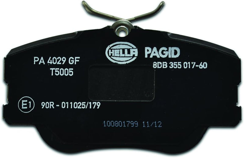 HELLA PAGID 8DB 355 017-601 Bremsbelagsatz - T5005 - Dicke/Stärke: 19.3mm - Bremssystem: Lucas - für