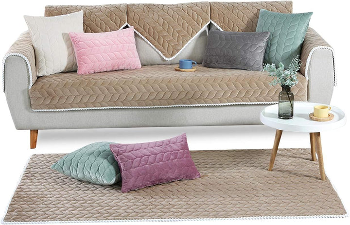 PETCUTE Sofaschutz Sofaschoner,Sofabezug Antirutsch Kratzschutz Hund Katze Sofa Überwurf,Hundedecke