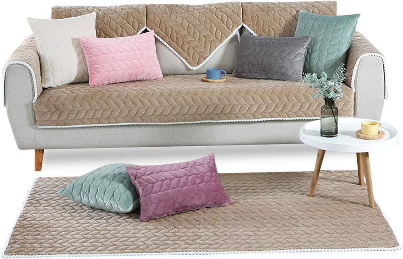 PETCUTE Sofaschutz Sofaschoner,Sofabezug Antirutsch Kratzschutz Hund Katze Sofa Überwurf,Hundedecke