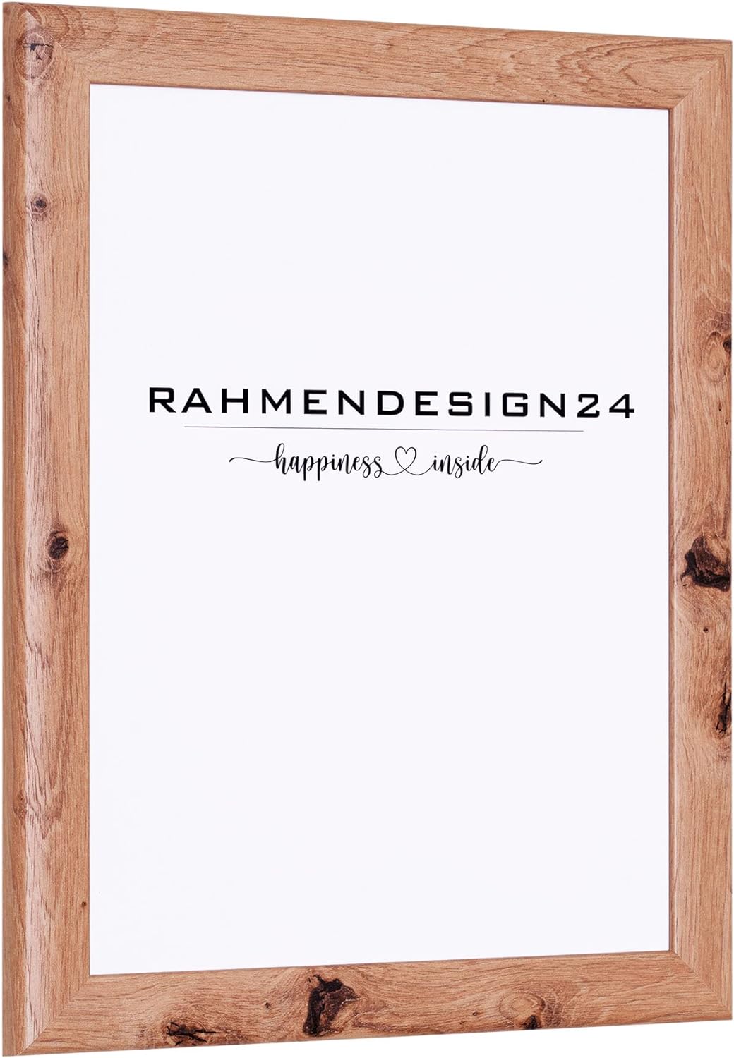 Rahmendesign24 Bilderrahmen Fiona 50x60 Eiche Natur Fotorahmen, Wechselrahmen, Posterrahmen, Puzzler
