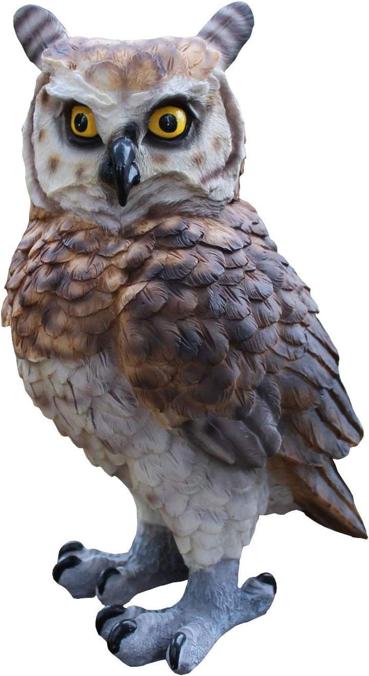 colourliving Dekofigur Eule Uhu Greifvogel Gartenfigur Tierfigur Gartendekoration Vogeldeko