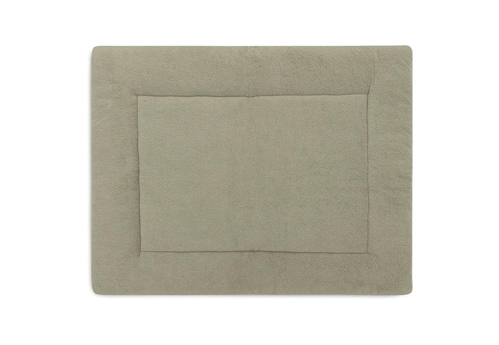 Jollein Krabbeldecke für Baby - Grain Knit, Olive Green - Laufgittereinlage - 75x95 cm - Spieldecke