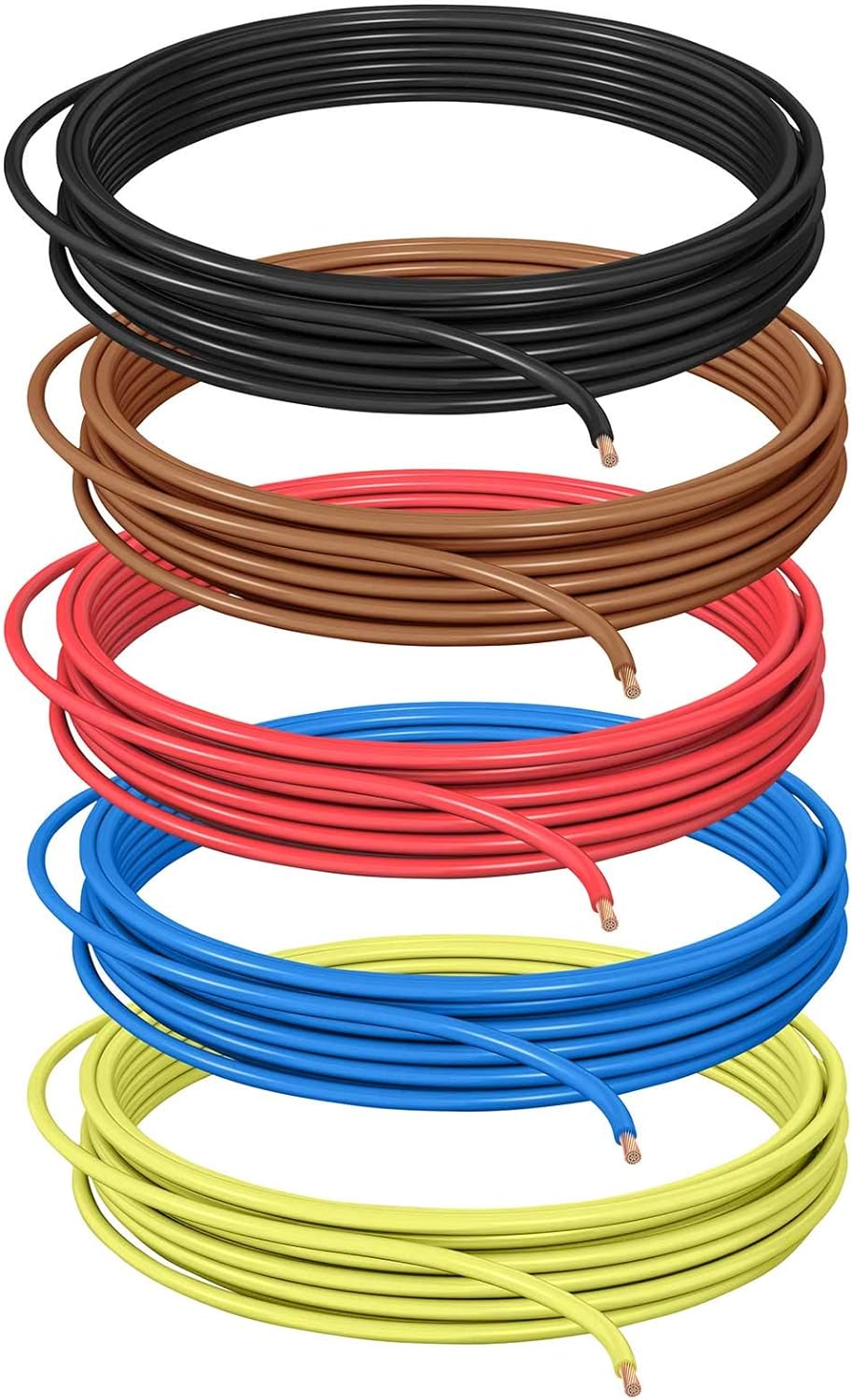 DCSk Fahrzeugleitung - 1,5mm² - 10m - FLRY B asymmetrisch Sortiment 5 Farben - 1.5 mm² - KFZ-Kabel-L