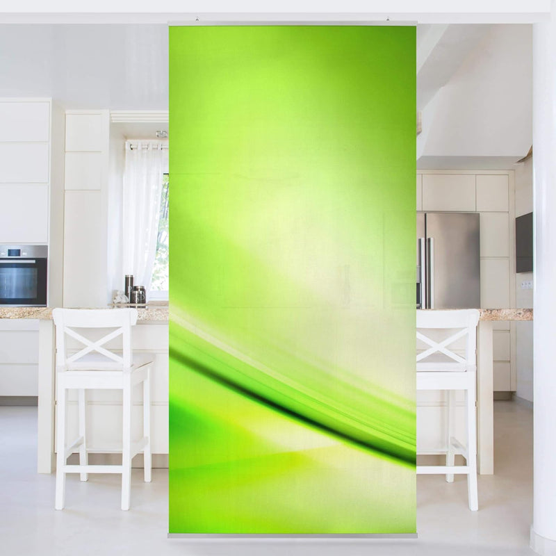 Bilderwelten Raumteiler Green Valley 250x120cm inkl. transparenter Halterung 250x120cm incl. transpa