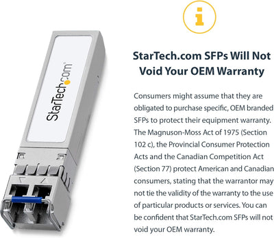 StarTech.com Gigabit LWL SFP Transceiver Modul - HP J4858C kompatibel - MM LC mit DDM - 550m - 1000B