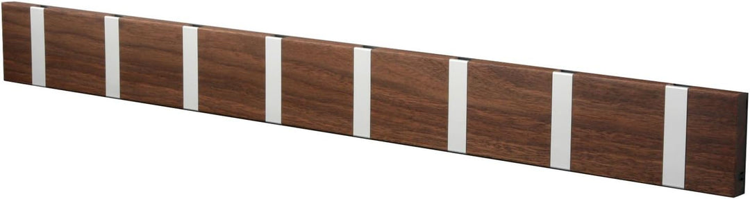 Knax LoCa KNAX 8 Coat Hook Panel with 8 Hooks L 79.2 x H 7.9 x D 1.8 cm Oiled