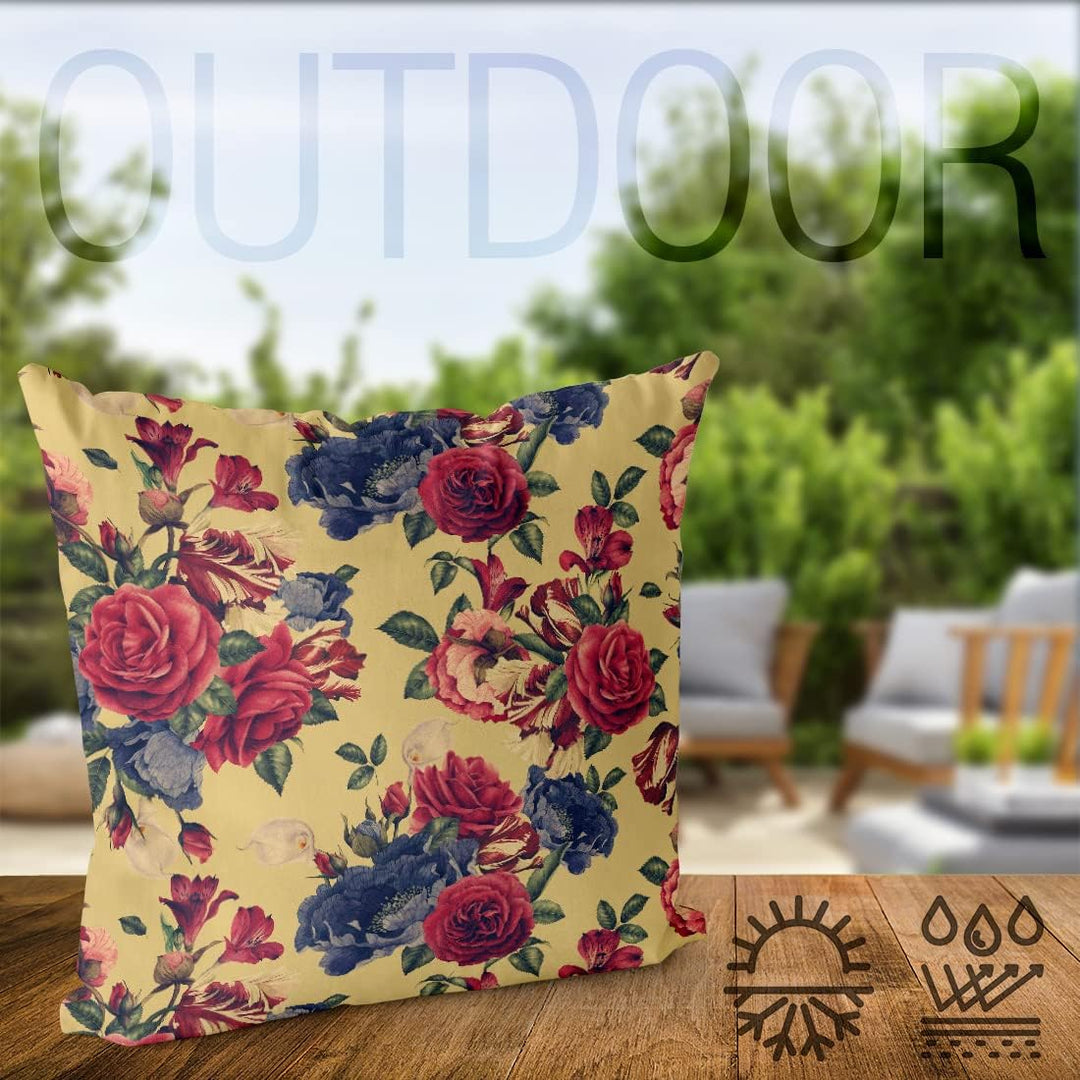 VOID Blumenbouquet Blumenmuster Kissenbezug Kissenhülle Sofakissen Kissen Deko Outdoor-Kissen Dekoki