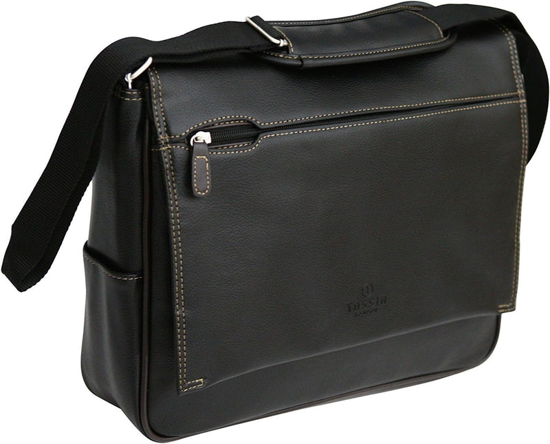 Aktentasche aus PU-Kunstleder - Messenger Bag für Laptops bis 15"