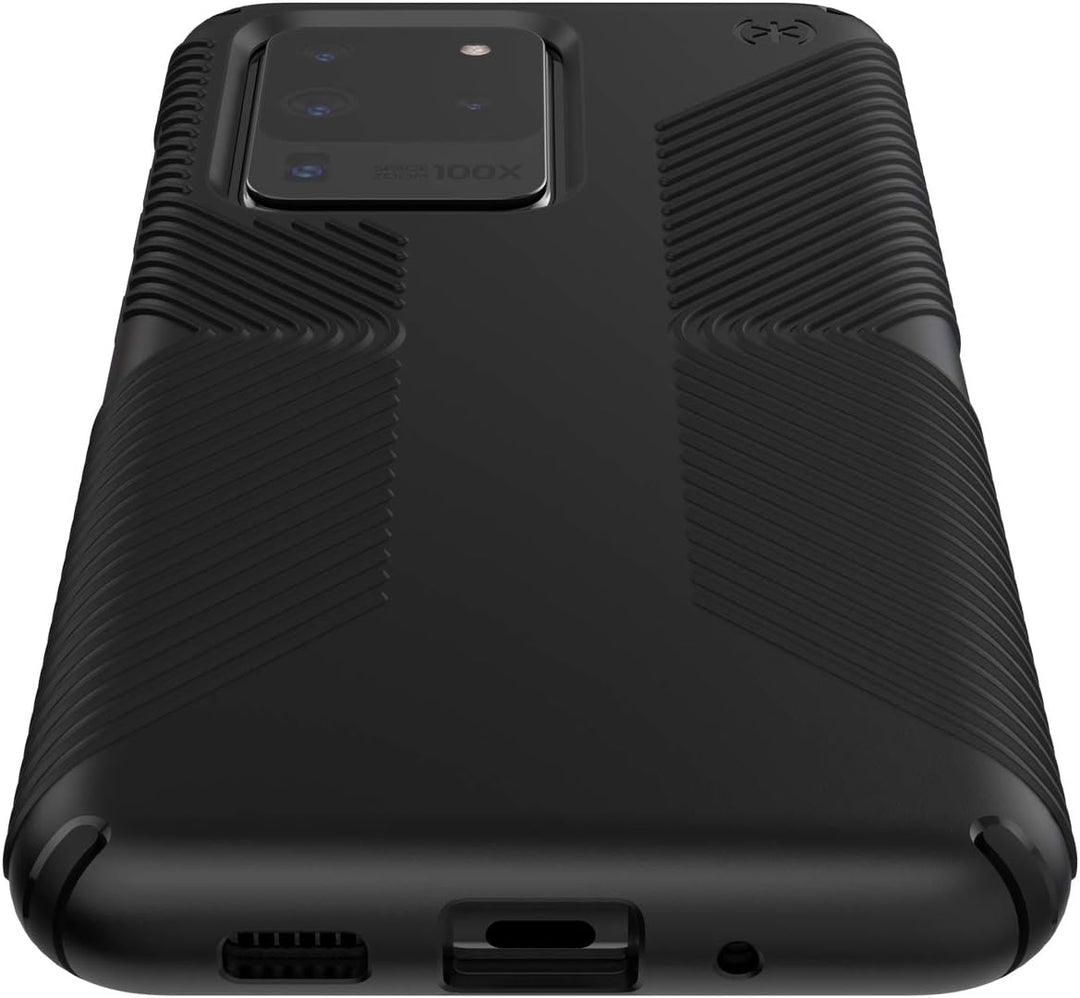 Speck Products Presidio Grip Schutzhülle für Samsung Galaxy S20 Ultra, schwarz/schwarz schwarz / sch
