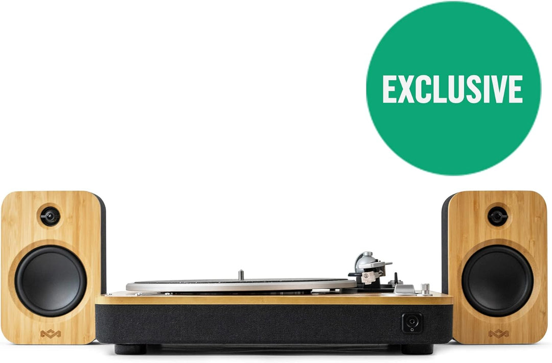 House of Marley Premium Bluetooth Plattenspieler 'Stir It Up' - Nachhaltig gefertigter Bambus Vinyl