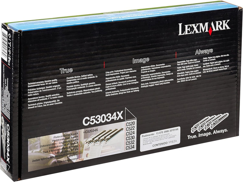 Lexmark C53034X C52x, C53x Fotoleitereinheit farbig 20.000 Seiten 4er-Pack