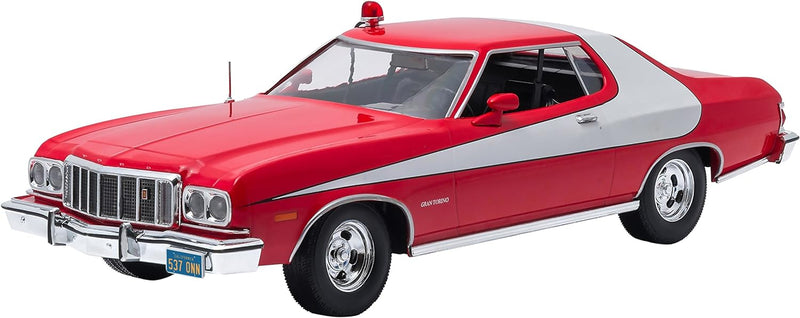 Greenlight Collectibles – 19017 – Ford Gran Torino – Starsky & Hutch 1974 – Echelle 1/18 – Rot/Weiss