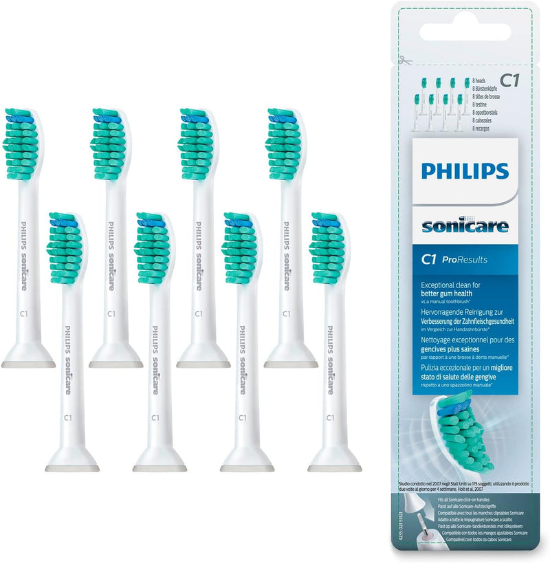 Philips Sonicare Pro Results Bürstenköpfe Standard,Weiss, 8er Pack 8er-Pack, 8er-Pack