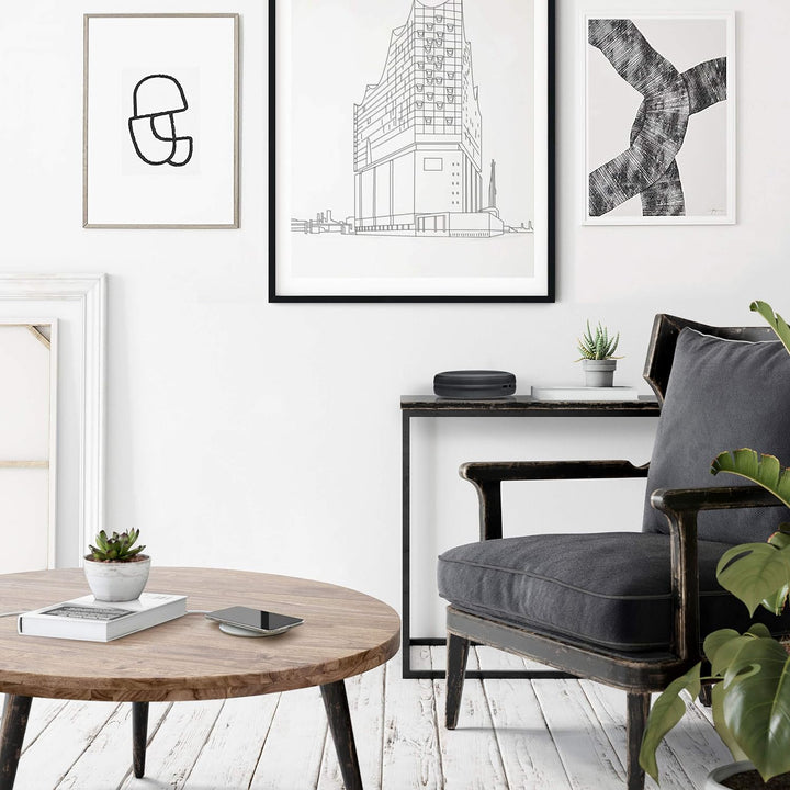 VONMÄHLEN Aura - Qi zertifiziertes 15W Wireless Ladegerät - Mit 4in1 18W Netzteil - Wireless Charger