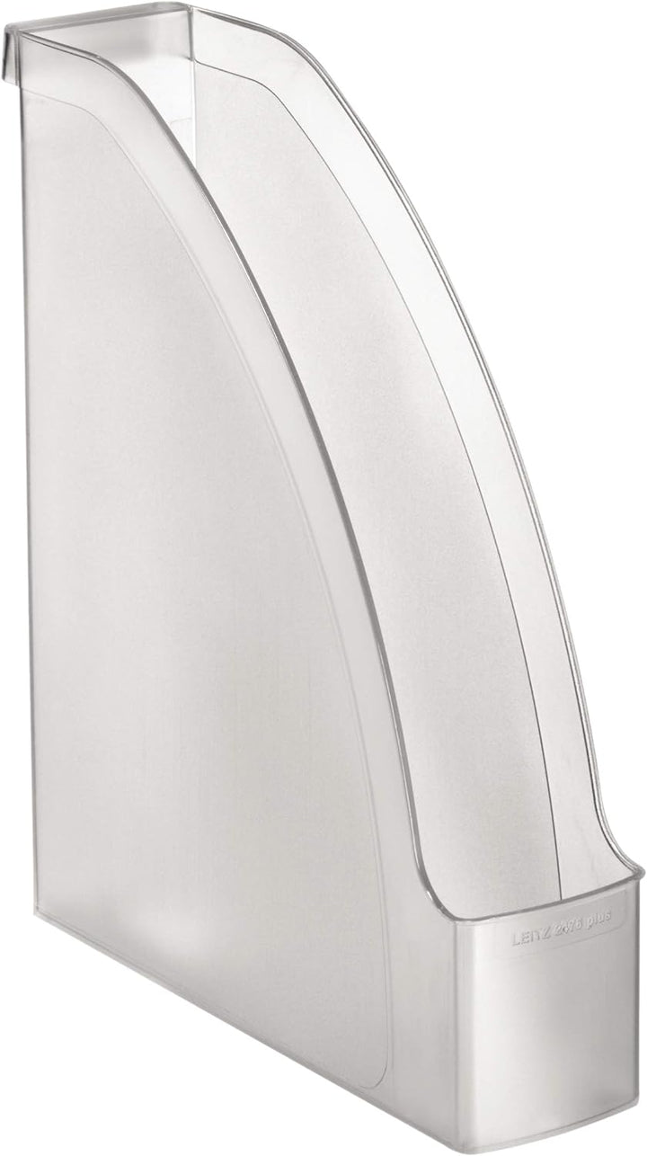 Leitz Plus Stehsammler, A4, 6er Pack, Transparent, 24760003 Pack Farblos, Pack Farblos