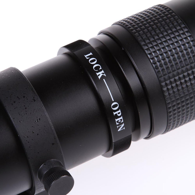 Hersmay 420-800 mm F/8.3-16 EF/EFS Teleobjektiv Zoomobjektiv Manueller Fokus Superteleobjektiv für C