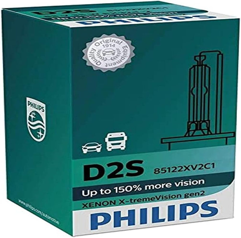 D2S 35W P32d2 Xenon Xtreme Vision 150% 1st. Philips 85122XVC1 weiss