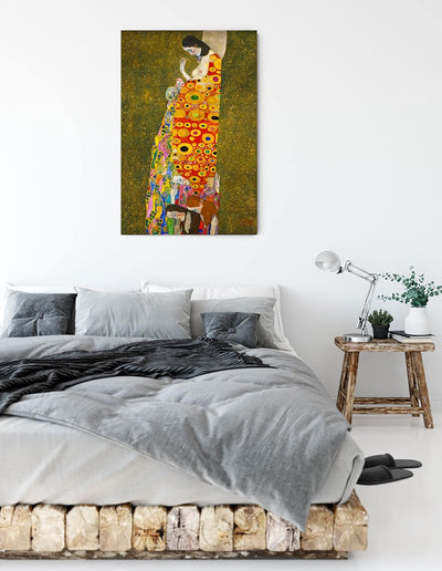 Generisch Gustav Klimt - Hoffnung II als Leinwandbild / Grösse: 100x70 cm / Wandbild / Kunstdruck /