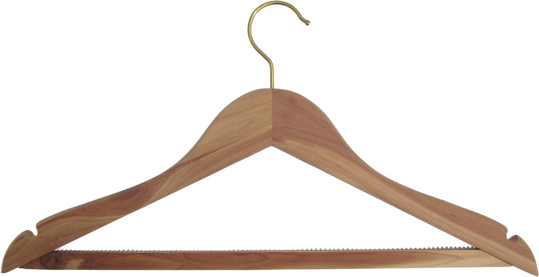 Hagspiel Kleiderbügel aus Holz, Zedernholz, Zedernkleiderbügel, Mottenschutz, Motten bekämpfen, 5 ST