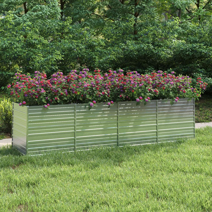 Yolola Hochbeet Metall 320 x 80 x 77 cm Grosses Hochbeet aus Metall Hochbeete für Garten, Schneckens