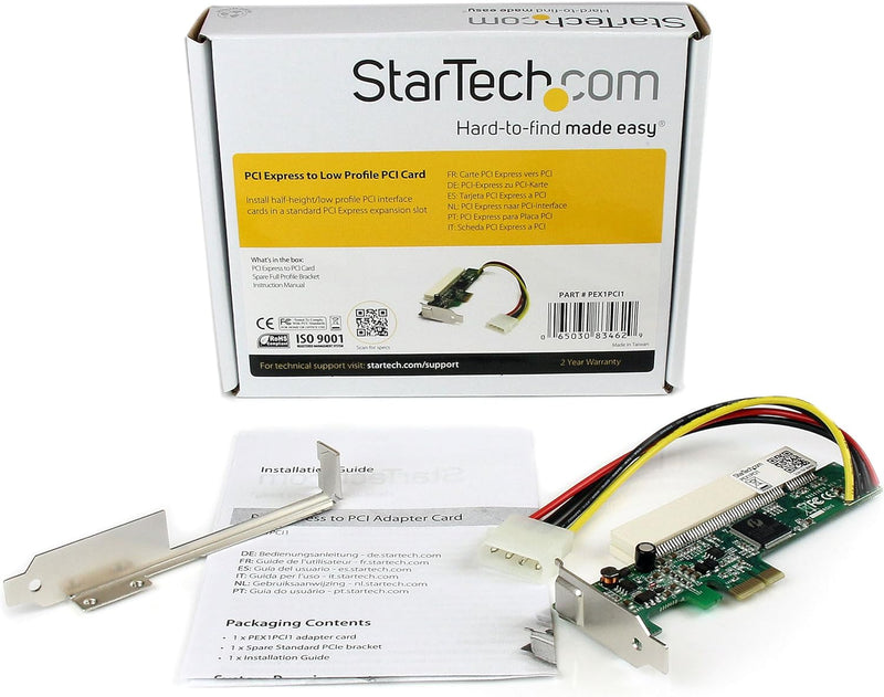 StarTech.com PCI Express Schnittstellenkarte für PCI Low Profile Adapter Karte - 1 x PCI-e (Stecker)