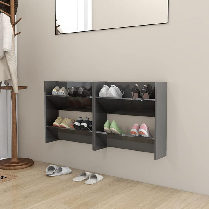 Tidyard 2 STK. Wand Schuhschränke, Schuhschrank Hängend Wand Schmal, Schuhregal, Schuhaufbewahrung,