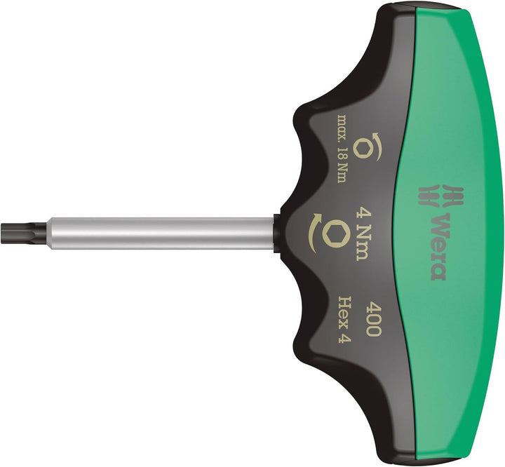 Wera 05005080001 400 Hex Drehmoment Schraubendreher Schwarz, Grün 4.0 mm, 4.0 Nm, 4.0 mm, 4.0 Nm