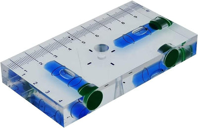 Erhältlich in zwei Farben, 95 x 51 x 13 mm, T-Typ, Multifunktions-Wasserwaage, mit Magnetskala (Acry