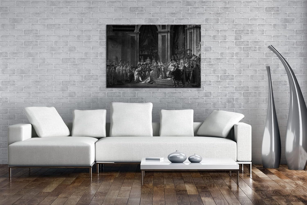 deyoli Krönung Napoleons Format: 80x60 Effekt: Schwarz&Weiss als Leinwandbild, Motiv fertig gerahmt