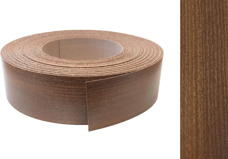Kantenumleimer Melamin 45mm x 25m mit Schmelzkleber in Nussbaum oder Noce Dekor