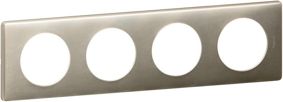 Legrand Celiane LEG68904 Platte 4 Plätze, Titan Titan 4 Posten, Titan 4 Posten