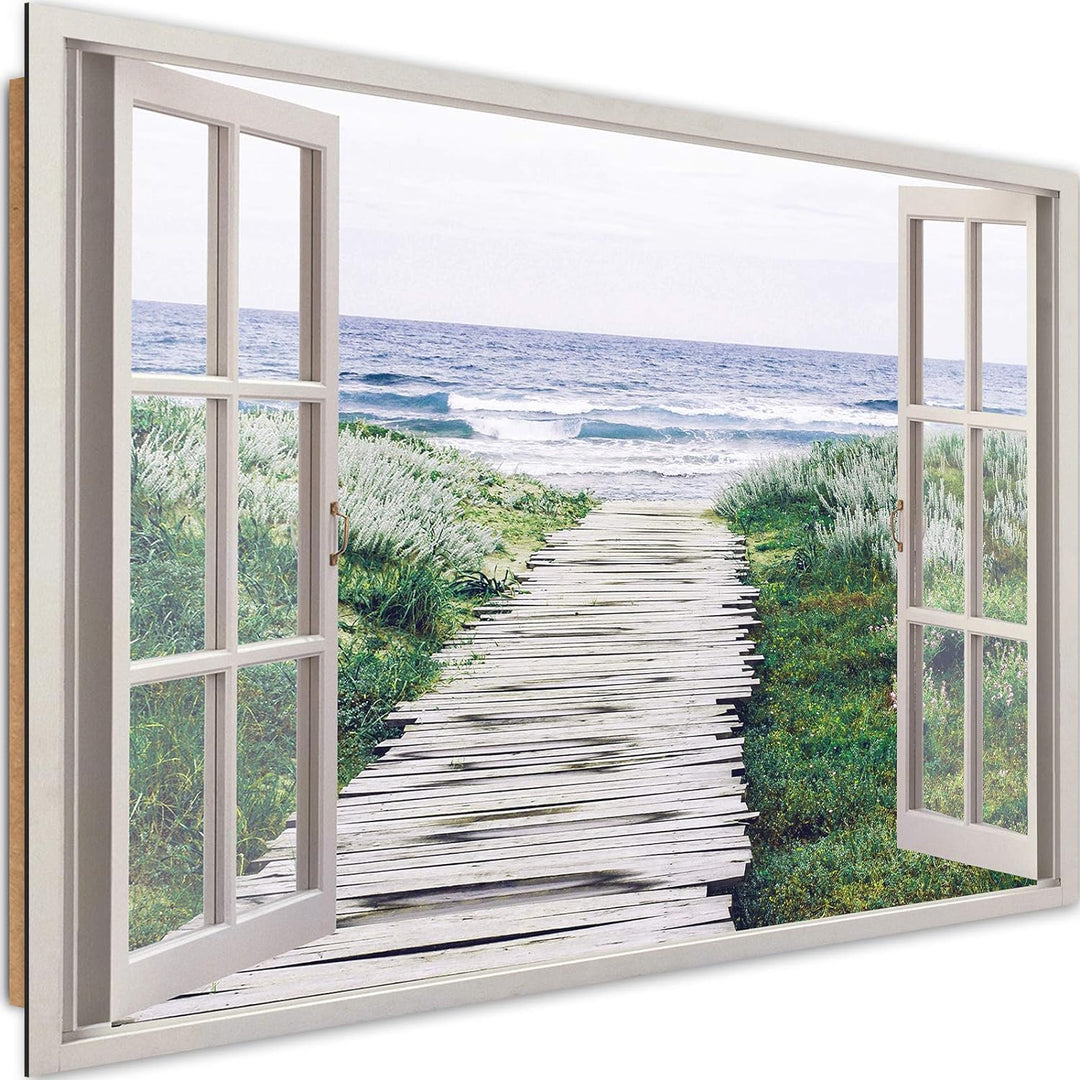 Feeby - Wandbilder Wohnzimmer 120x80 cm, Deko Paneel Bilder, Bilder für Schlafzimmer, Echter Gemalte