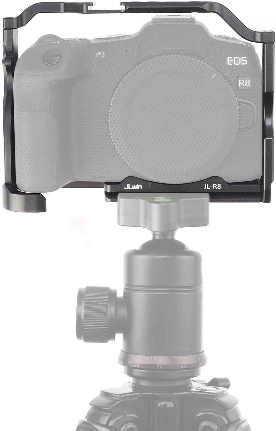 FOTGA Kamerakäfig für Canon EOS R8 Kamera, Aluminium Video Vlogging Käfig Stabilisator Rig mit Kalts