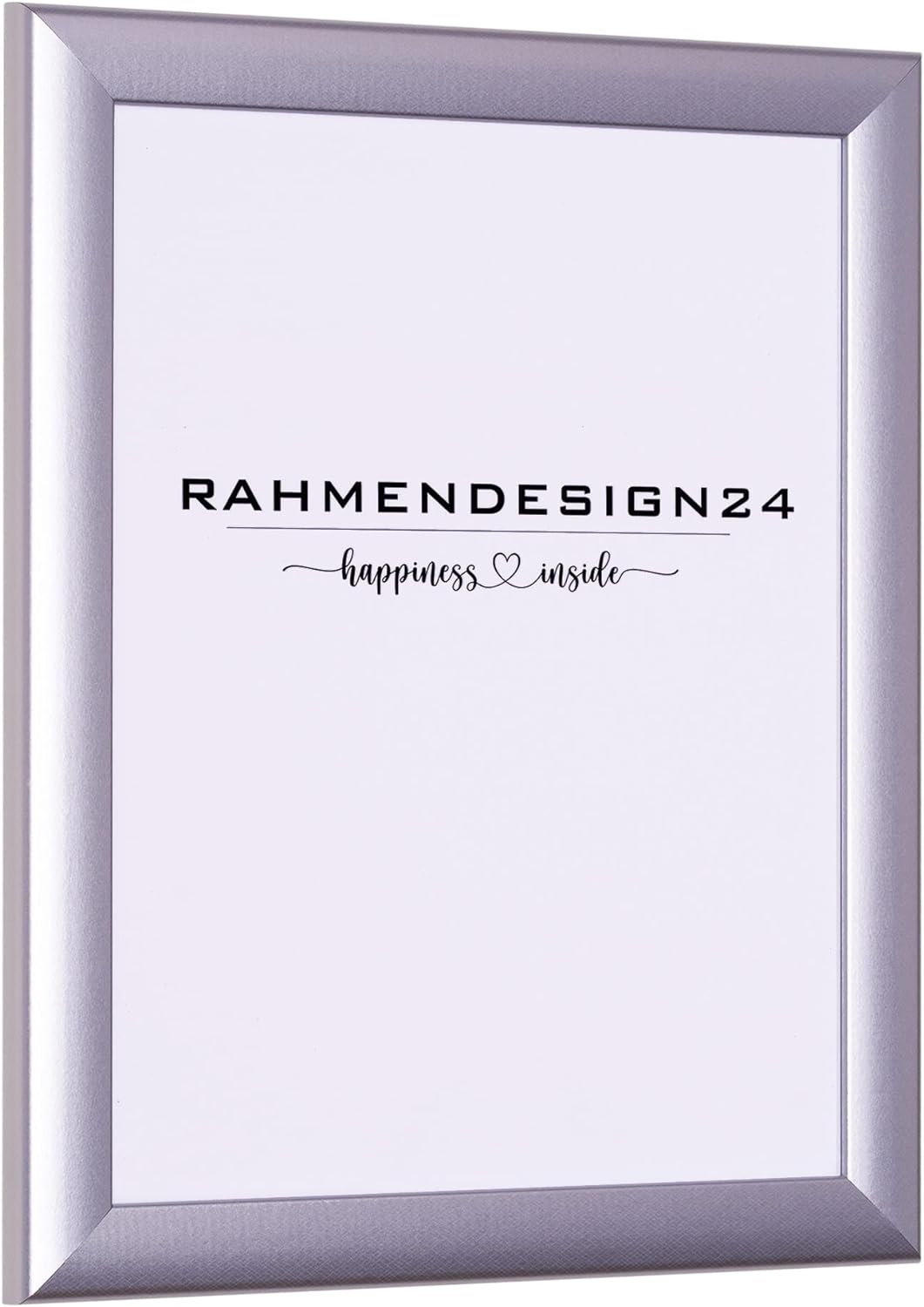 Rahmendesign24 Bilderrahmen Fiona 50x70 (POSTERFORMAT) Alu geschliffen Fotorahmen, Wechselrahmen, Po