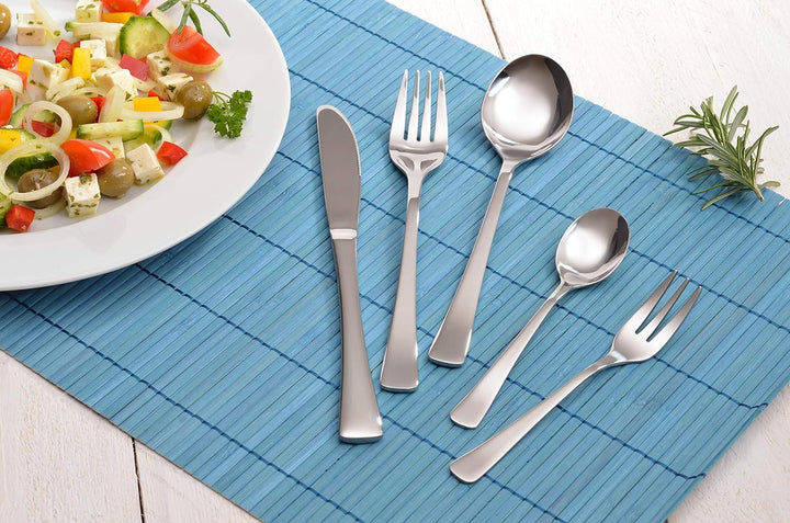 GRÄWE Besteckkoffer für 12 Personen aus Edelstahl, Besteckset 60-teilig, Aufbewahrungsbox inkl. Kuch