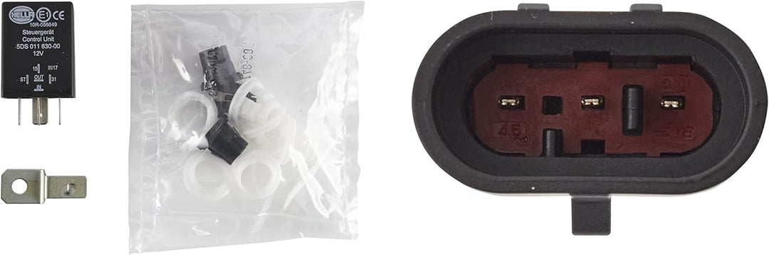 HELLA - LED/DE-Hauptscheinwerfer - 90mm Performance Bi-LED L70 - 12V - Einbau - Stecker: AMP - recht