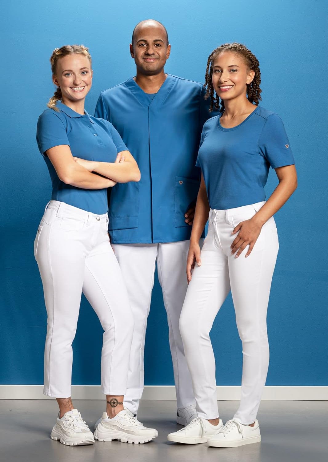 BP 1648-181-11-XS Poloshirt für Frauen, 1/2 Ärmel, Polokragen mit Knopfleiste, 64 cm, 220,00 g/m² St