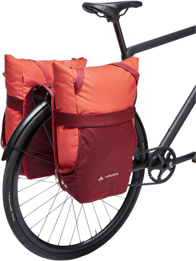 VAUDE TwinShopper - Fahrradtasche mit praktischer Shoppermöglichkeit, 44 Liter - Taschen einzeln nut