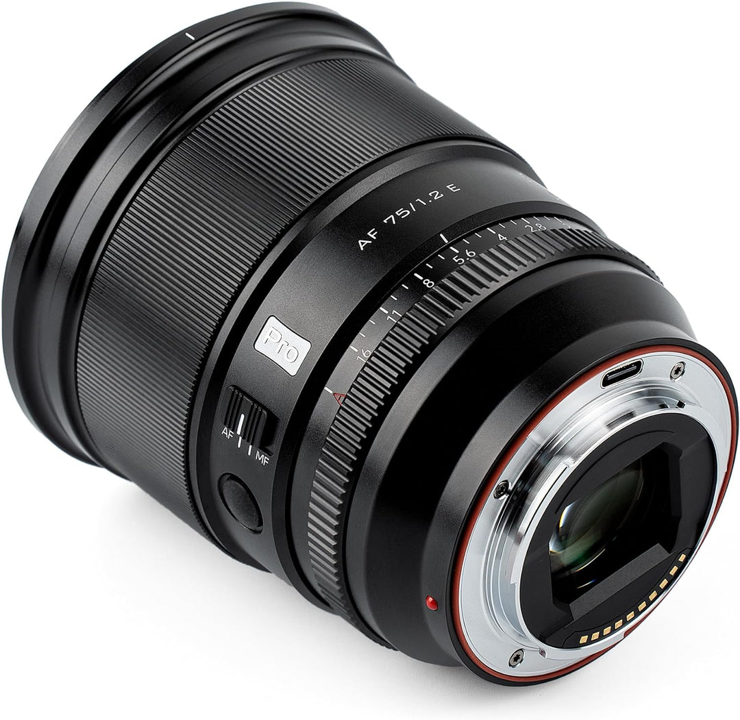 VILTROX 75mm f/1.2 E-Mount Objektiv Prime APS-C Autofokus für Sony a6000 a6400 a6700 a6600 ZV-E10 a7
