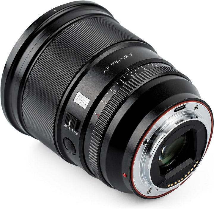 VILTROX 75mm f/1.2 E-Mount Objektiv Prime APS-C Autofokus für Sony a6000 a6400 a6700 a6600 ZV-E10 a7