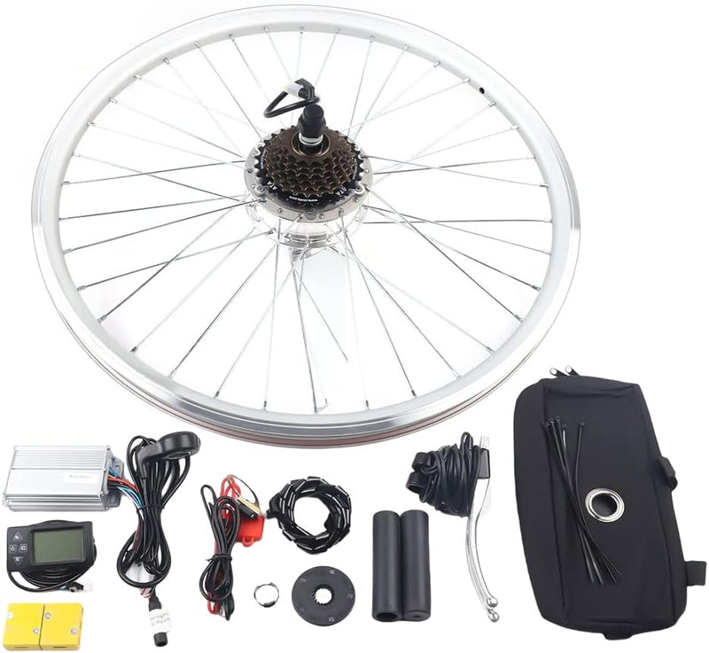 Futchoy Ebike Umbausatz, 36V Elektrofahrrad Hinterrad Conversion Kit, Electric Bicycle Umbausatz E-B