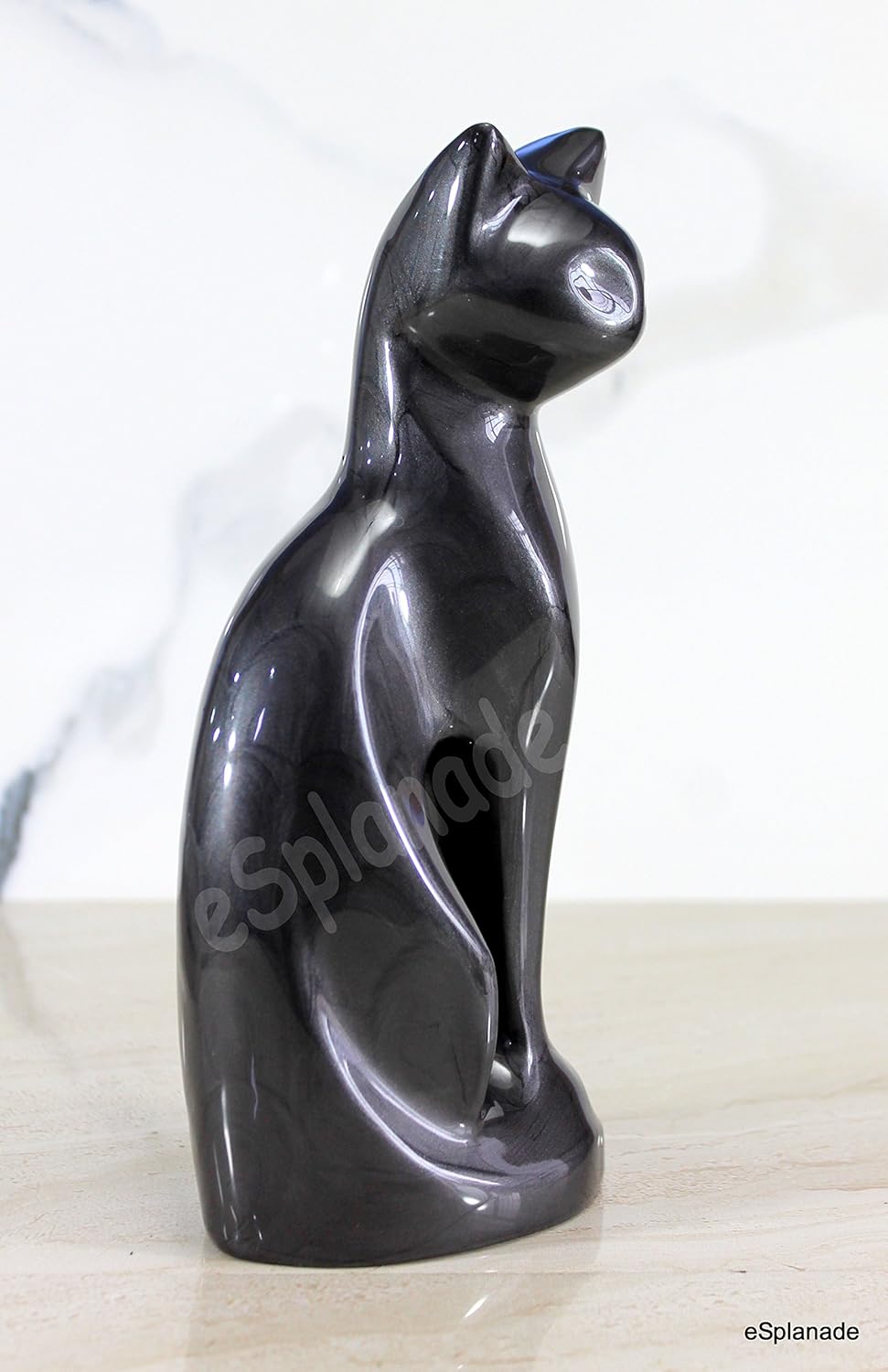 eSplanade pet cat cremation urn memorials urn behälter glas topf | Messingurne | Metallurne | Grabur
