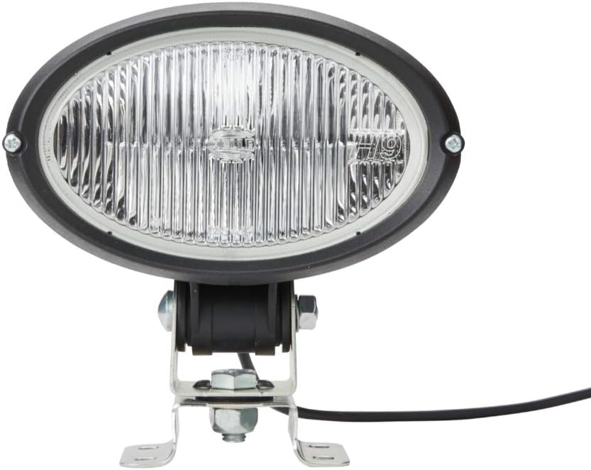 HELLA - Halogen-Arbeitsscheinwerfer - Oval 100 - 12V - Anbau/Schraubanschluss - 4-Punkt Befestigung