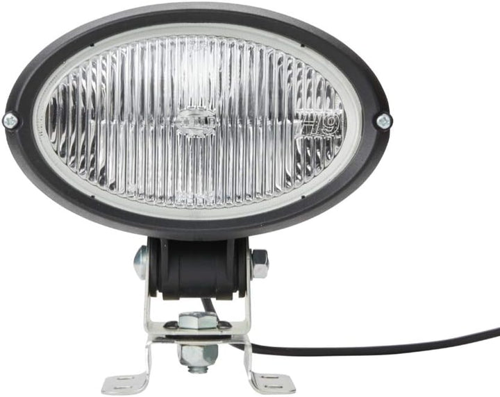 HELLA - Halogen-Arbeitsscheinwerfer - Oval 100 - 12V - Anbau/Schraubanschluss - 4-Punkt Befestigung