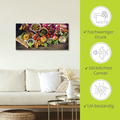 ARTland Leinwandbilder Wandbild Bild auf Leinwand 60x30 cm Ernährung & Genuss Lebensmittel Gemüse Fo