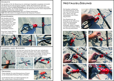 Wolkenstürmer Quad-Bar, 60 cm, vierleinige Lenkstange für 4-leiner Lenkdrachen, Kite, Lenkmatten, Po